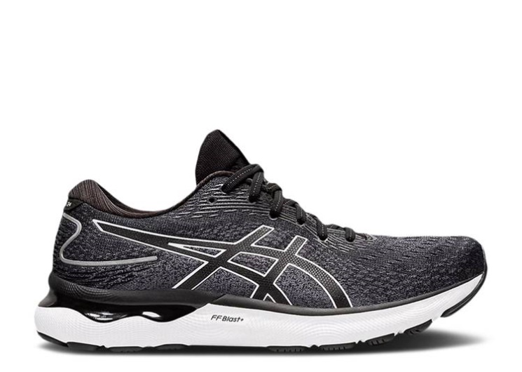 Asics Gel Nimbus 24 2E Wide - Black White