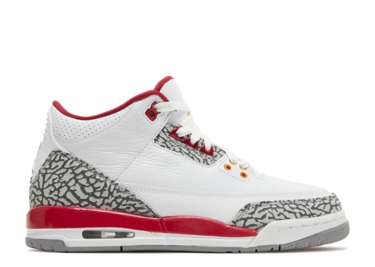 Air Jordan 3 Retro Gs - Cardinal Red