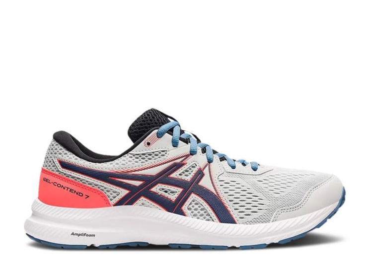 Asics Gel Contend 7 4E Wide - Glacier Grey Thunder Blue