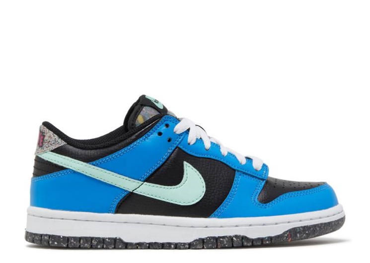 Nike Dunk Low Se Gs - Black Light Photo Blue Mint Foam