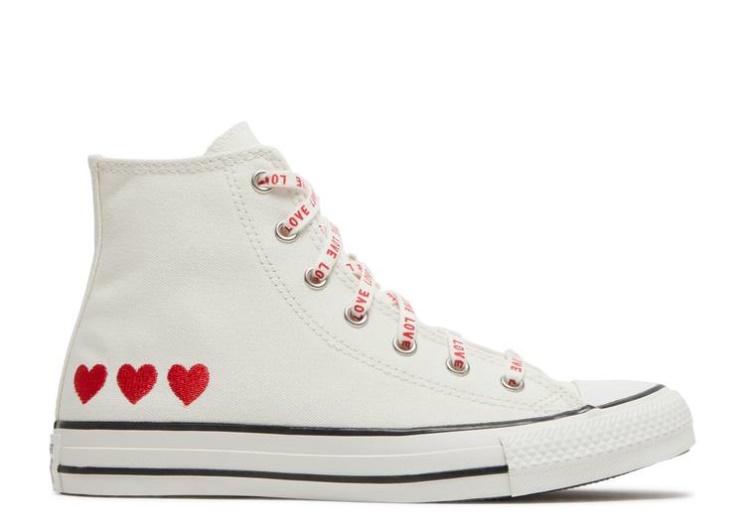 Converse Chuck Taylor All Star High Gs - Embroidered Hearts