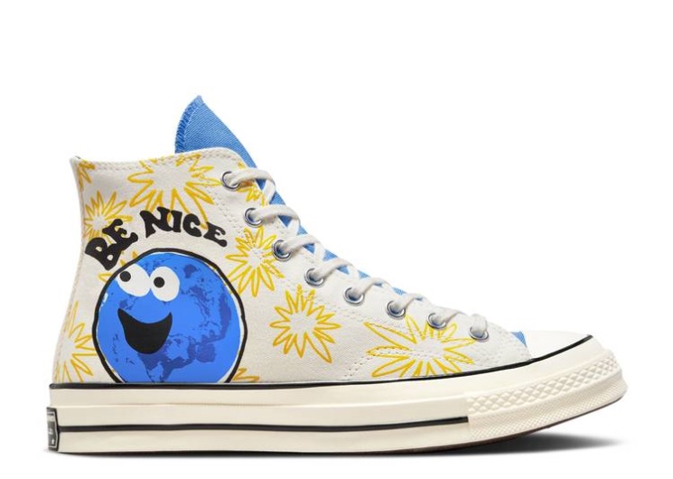 Converse Chuck 70 High - Sunny Floral Egret/Blue/Amarillo