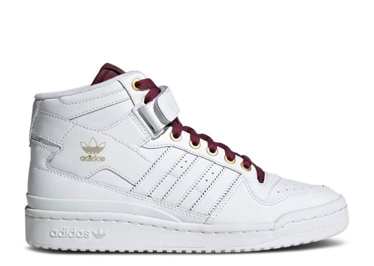 Wmns Forum Mid - White Victory Crimson