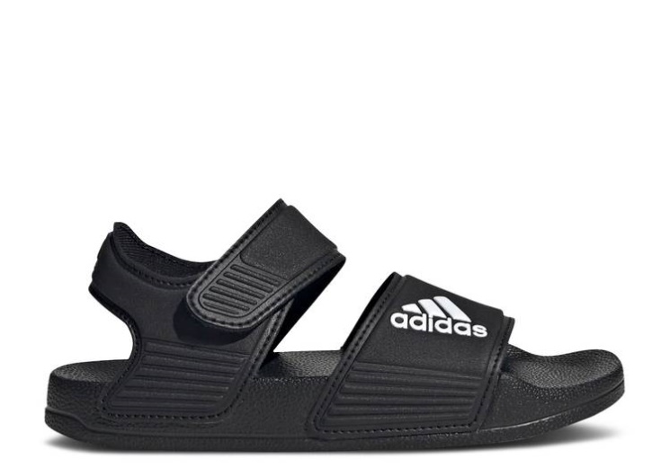 Adilette Sandal J - Black White