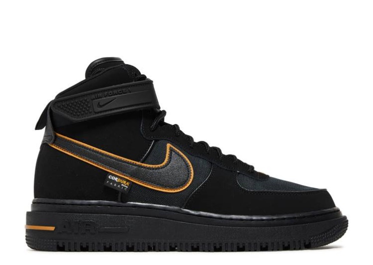 Nike Air Force 1 Boot - Black University Gold