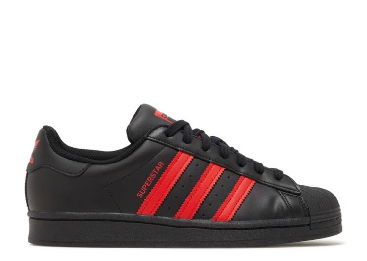 Adidas Superstar - Core Black Vivid Red