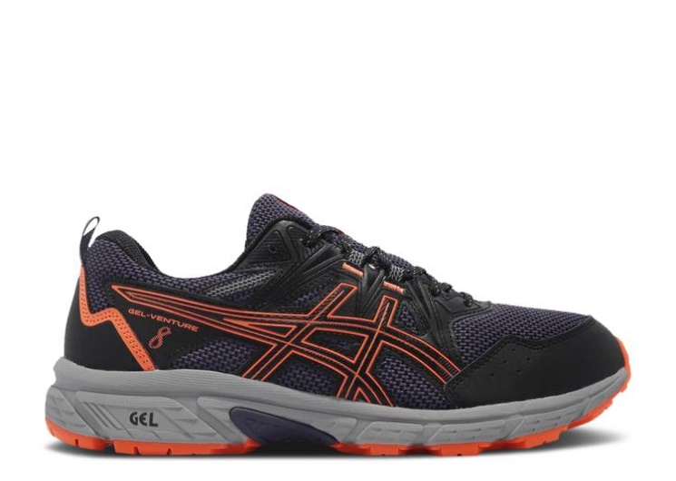 Asics Gel Venture 8 4E Wide - Black Shocking Orange