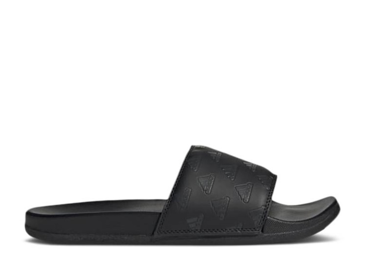 Adidas Adilette Comfort Slide - Repeat Logo Core Black/Carbon/Core Black