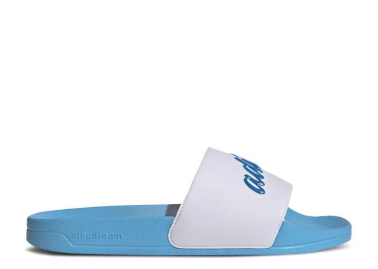 Adidas Wmns Adilette Slide - White Blue Rush