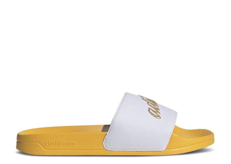 Adidas Wmns Adilette Slide - White Gold Metallic