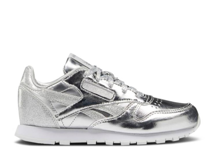 Reebok Classic Leather Little Kid - Silver Metallic