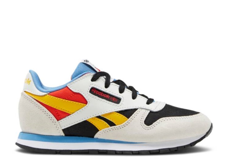 Reebok Classic Leather Little Kid - Pure Grey Always Yellow