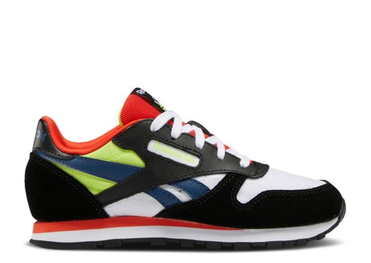 Reebok Classic Leather Little Kid - Black Dynamic Red