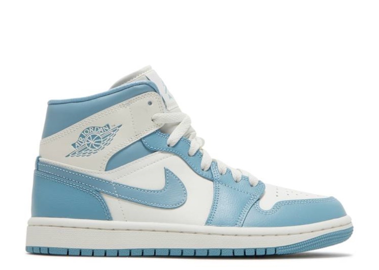 Wmns Air Jordan 1 Mid Sail/Sail/Worn Blue