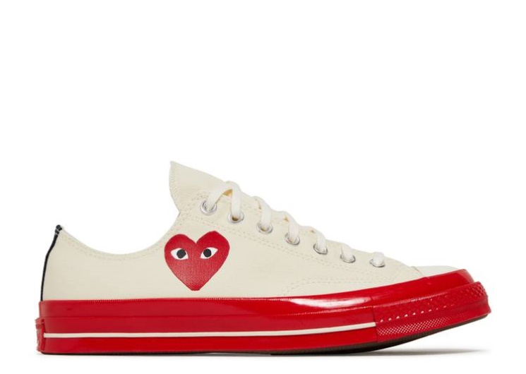 Converse Comme Des Garçons Play X Chuck 70 Low - Pristine Red