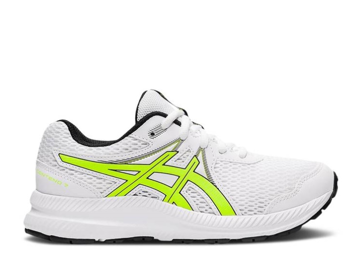Asics Contend 7 Gs - White Hazard Green
