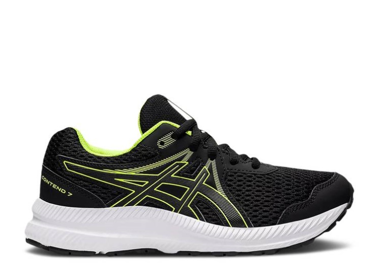 Asics Contend 7 Gs - Black Hazard Green