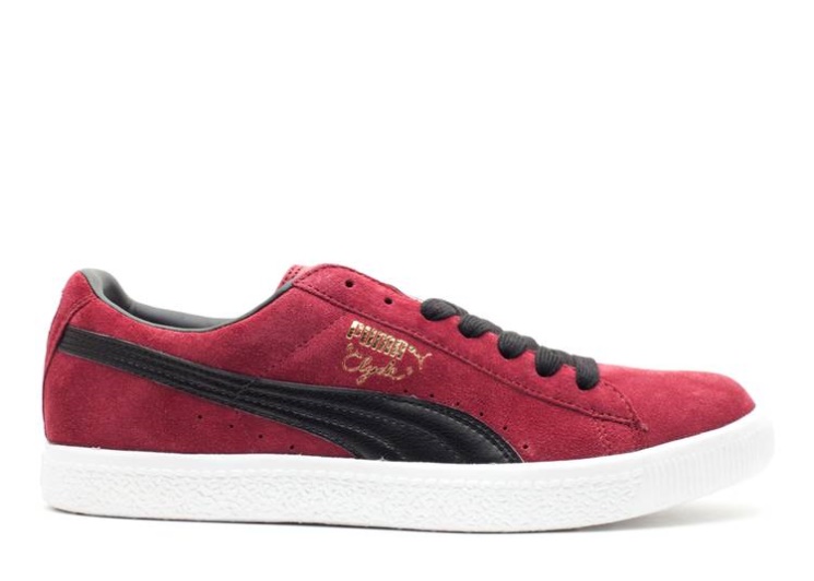 Puma Clyde Script Team Burgundy/Black