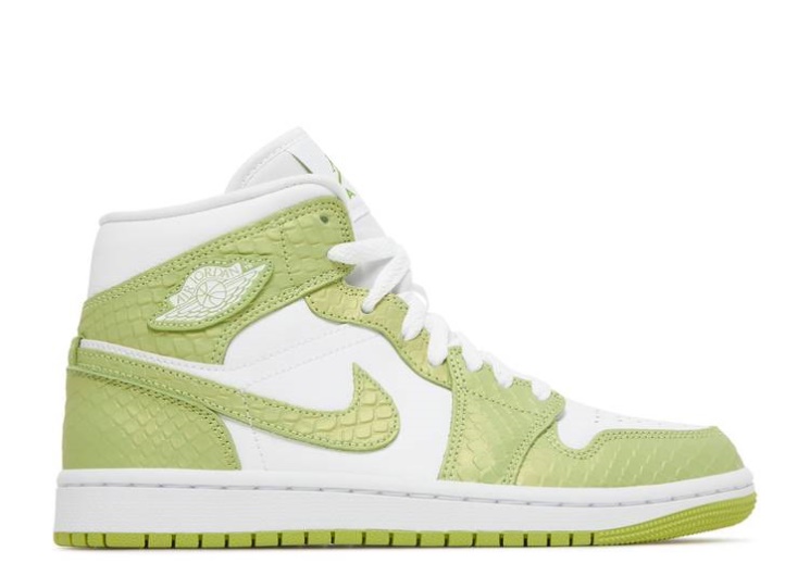 Wmns Air Jordan 1 Mid Se - Green Python