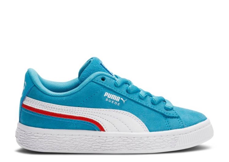 Puma Kool-Aid X Suede Triplex Little Kid - White Blue Atoll