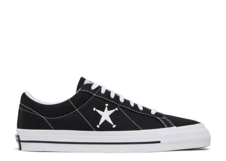 Converse Stussy X One Star Low - Black
