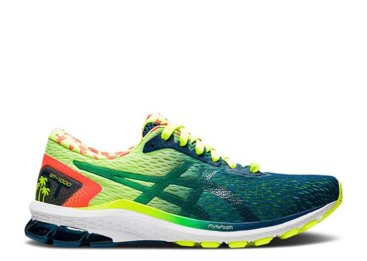 Asics Gt 1000 9 - Safety Yellow Mako Blue