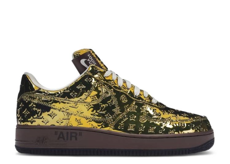 Nike Louis Vuitton X Air Force 1 Low - Metallic Gold