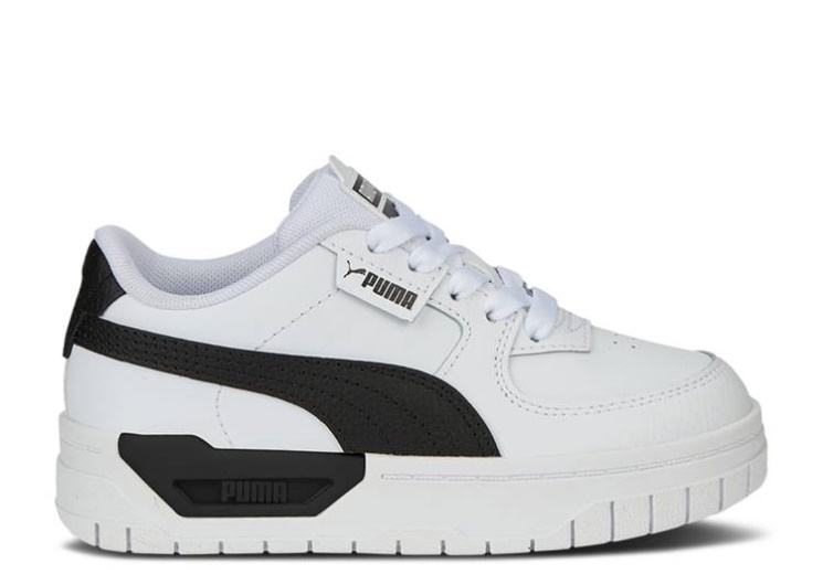 Puma Cali Dream Leather Little Kid - White Black