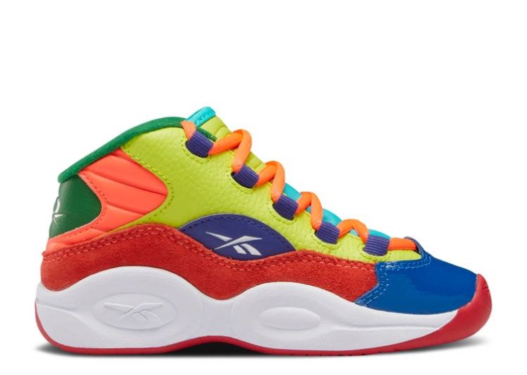 Reebok Question Mid Little Kid - Color Explosion