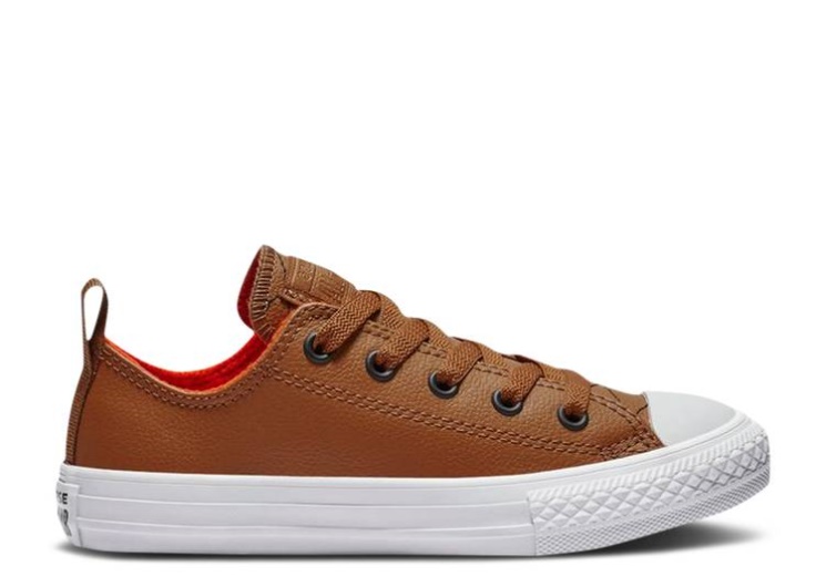 Converse Chuck Taylor All Star Puffer Stitch Low Gs - Burnt Caramel Bright Poppy