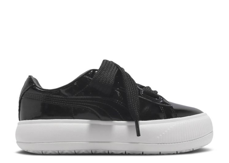 Puma Wmns Suede Mayu Heart Patent - Black White