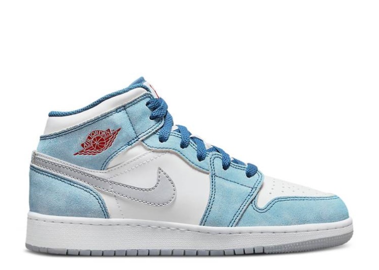 Air Jordan 1 Mid Se Gs - French Blue
