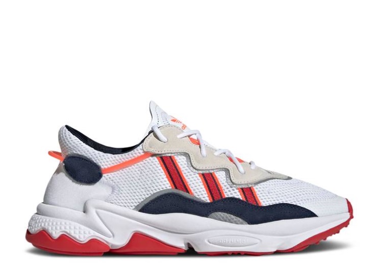 Adidas Ozweego - White Collegiate Navy Scarlet