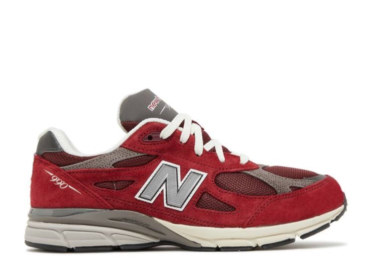 New Balance Teddy Santis X 990V3 Big Kid - Scarlet Marblehead