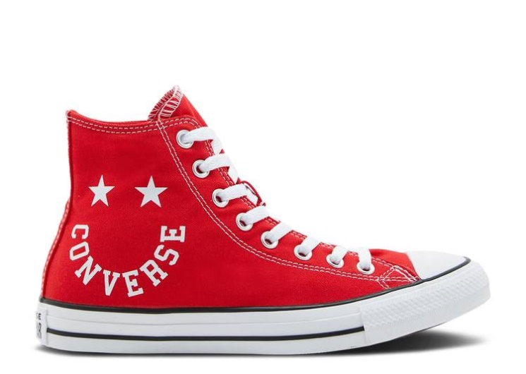 Converse Chuck Taylor All Star High - Smiley University Red/Black/White
