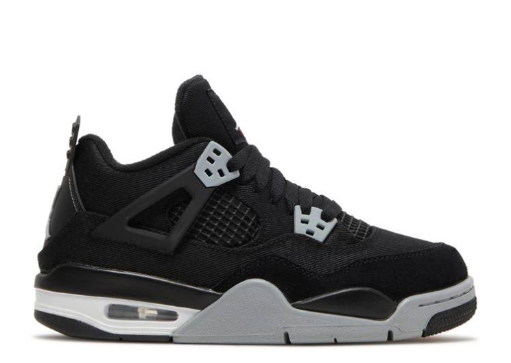 Air Jordan 4 Retro Se Gs - Black Canvas