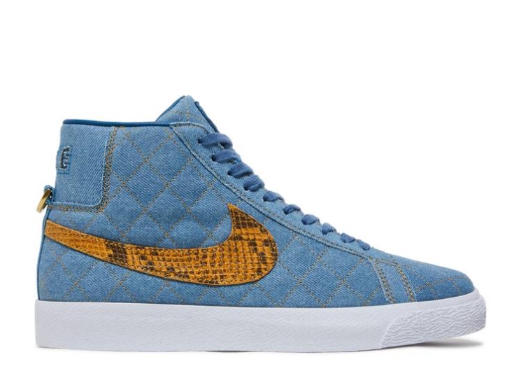 Nike Supreme X Zoom Blazer Mid Qs Sb - Denim