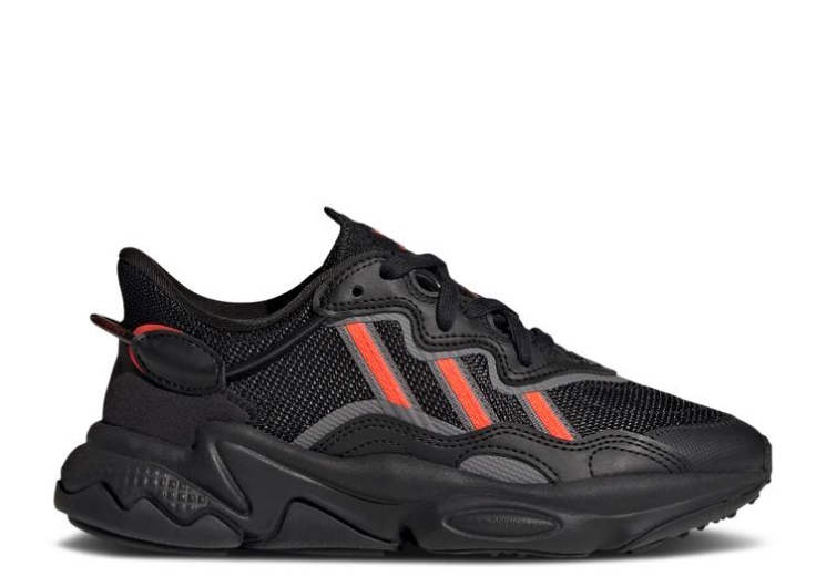 Adidas Ozweego J - Black Solar Red