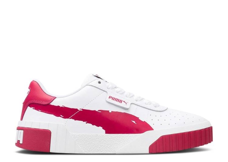 Puma Wmns Cali Brushed - White Cerise