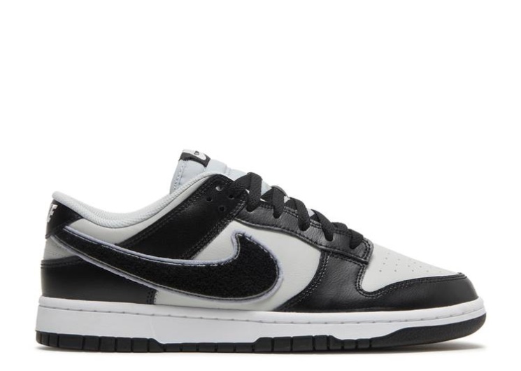 Nike Dunk Low - Chenille Swoosh Grey Fog/Black/Wolf Grey