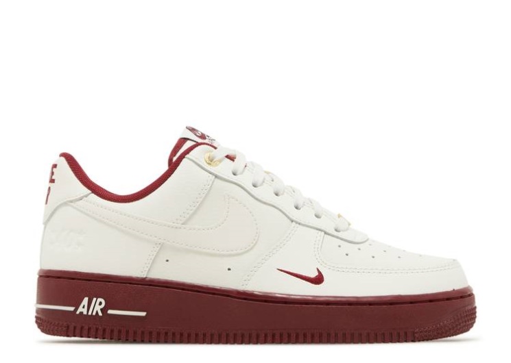 Nike Wmns Air Force 1 '07 Se '40Th Anniversary Sail/Gold/Black/Team Red