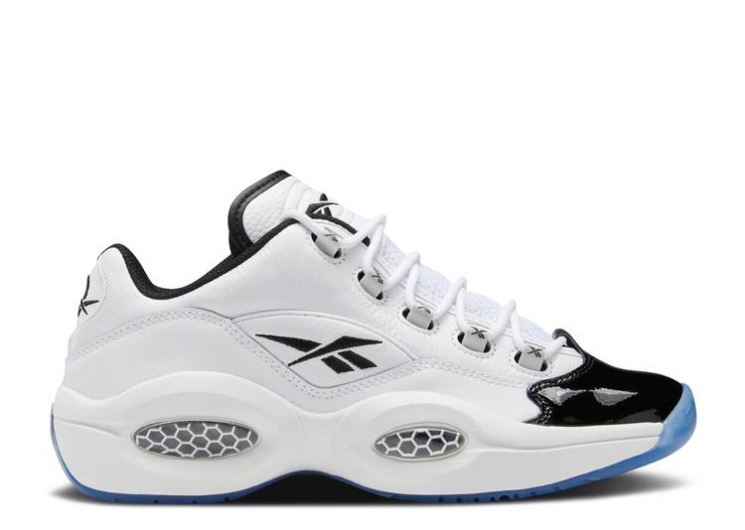 Reebok Question Low - Patent Black Toe