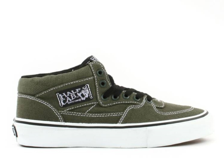Vans Half Cab S Forest Green/White