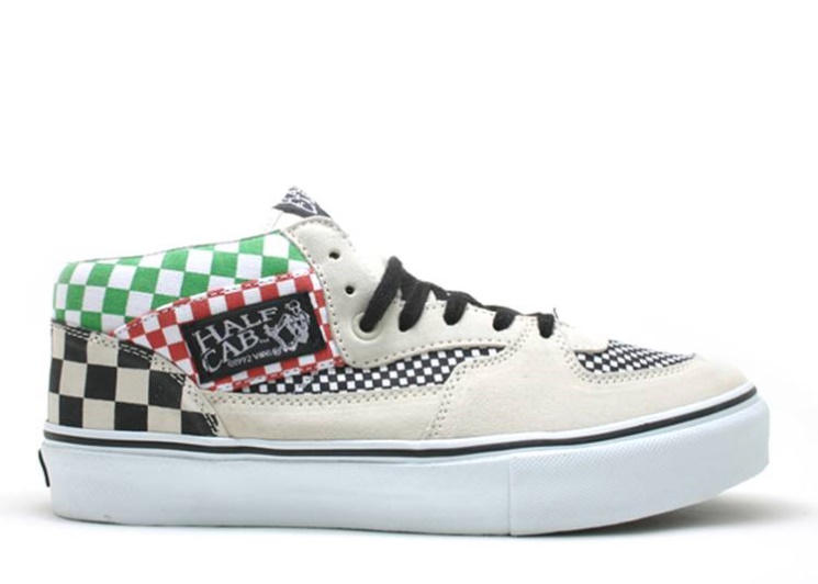 Vans Half Cab - Supreme White/Black/F.Onechecks