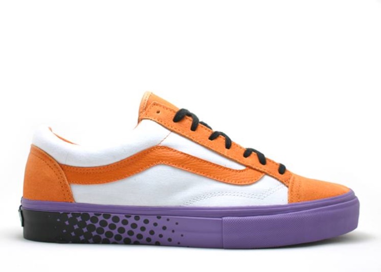 Vans Supreme Old Skool - Supreme Orange/Purple Heart/Halftone