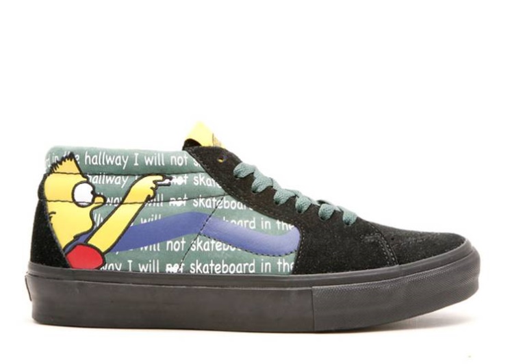 Vans Stash X The Simpsons Movie X Sk8 Mid Lx - Bart
