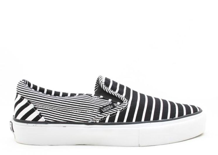 Vans Slip On Lx Black/White Stripes