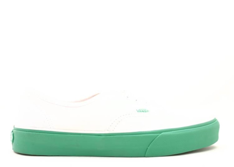 Vans Authentic True White/Green Tape