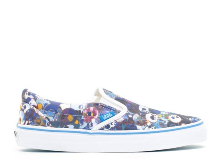 Vans Takashi Murakami X Classic Slip On Lx - Blue Skulls