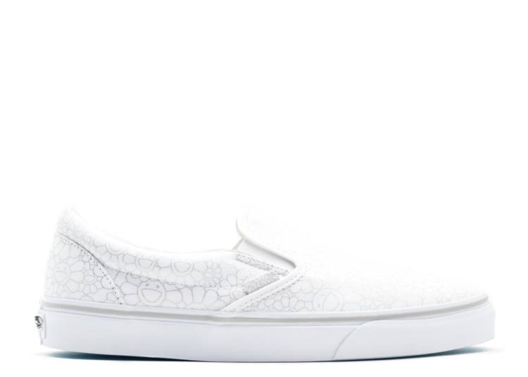 Vans Takashi Murakami Classic Slip-On Lx - Silver Flower